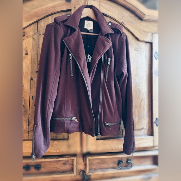 Chaser Moto Sweatshirt Fabric Jacket - Picture 10 of 11